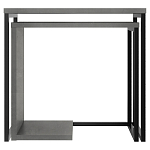 Комплект из 2-х приставных столов серого цвета из дерева ZIGOSH RETRO GREY варинант исполнения - 1 | Loft Concept в Липецке