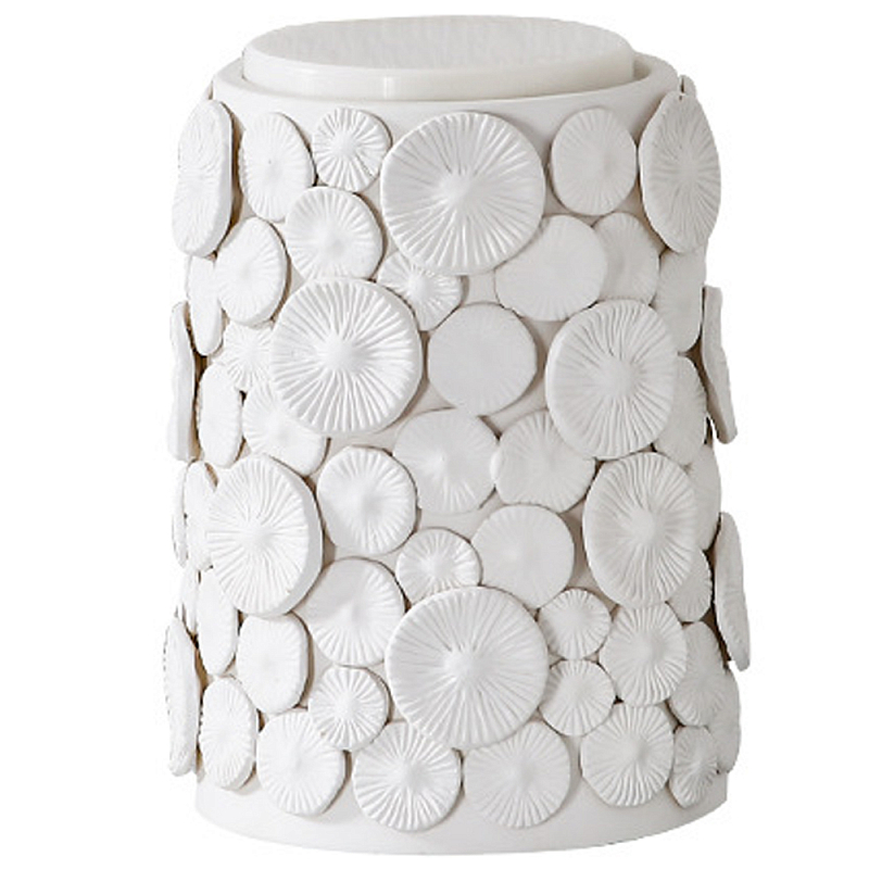Декоративная ваза с крышкой Mushroom Hats White Vase Белый Декоративная ваза с крышкой Mushroom Hats White Vase Белый в Липецке | Loft Concept