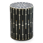 Дизайнерские приставной столик с инкрустацией Mandika Bone Inlay Stool варинант исполнения - 3 | Loft Concept в Липецке