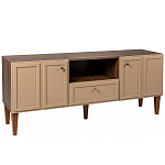 ТВ-тумба бежевая из массива бука с 2-мя дверками и ящиком Wenge Light варинант исполнения - 1 | Loft Concept в Липецке