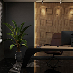 Гипсовая 3D панель с принтографией PM-08 варинант исполнения - 1 | Loft Concept в Липецке