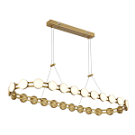 Люстра овальная с круглыми светодиодными источниками света Maxine Light варинант исполнения - 5 | Loft Concept в Липецке