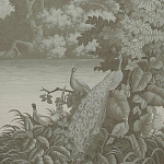 Обои ручная роспись Le Brésil Crystal Grey варинант исполнения - 1 | Loft Concept в Липецке