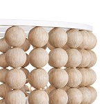 Люстра в форме цилиндра с вставками из деревянных бусин Wooden Beads варинант исполнения - 3 | Loft Concept в Липецке