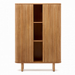 Буфет из ясеневого шпона с открытыми полками и 2-мя раздвижными дверями Toinette варинант исполнения - 2 | Loft Concept в Липецке