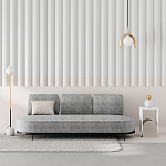 Стол приставной с овальными элементами бело-бежевого цвета NUN SIDE TABLE WHITE LIGHT MOCHA варинант исполнения - 2 | Loft Concept в Липецке