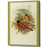 Постер на холсте с изображением птиц Blooming Birds Poster варинант исполнения - 7 | Loft Concept в Липецке