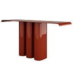 Консоль красная с цилиндрическим основанием Giorgio варинант исполнения - 1 | Loft Concept в Липецке