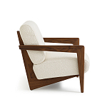 Кресло Avalon White Boucle из массива ореха варинант исполнения - 3 | Loft Concept в Липецке