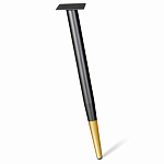 Стол обеденный с коричневой прямоугольной столешницей из керамики на четырех металлических ножках Brown Ceramics варинант исполнения - 3 | Loft Concept в Липецке