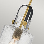 Подвесной светильник с цилиндрическим плафоном из прозрачного стекла с пузырьками Kichler варинант исполнения - 4 | Loft Concept в Липецке