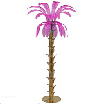 Торшер Glass Decorated Palm Floor Lamp Pink Листья Пальмы  варинант исполнения - 3 | Loft Concept в Липецке