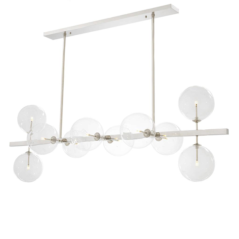 Люстра Chandelier Largo Nickel Никель Прозрачное Стекло Люстра Chandelier Largo Nickel Никель Прозрачное Стекло в Липецке | Loft Concept
