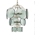 Люстра с каскадом из круглых декоративных элементов Discs of Light варинант исполнения - 2 | Loft Concept в Липецке