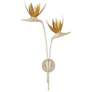 Бра с 2-мя плафонами в виде цветов Golden Bird of Paradise