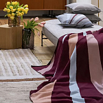 Плед из хлопка с геометрическим рисунком Elan Stripe Addison варинант исполнения - 6 | Loft Concept в Липецке