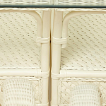 Комплект обеденный из ротанга Eloise grand white варинант исполнения - 14 | Loft Concept в Липецке