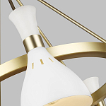 Люстра с 5-ю плафонами в форме песочных часов с узкими перфорированными отверстиями Feiss варинант исполнения - 9 | Loft Concept в Липецке