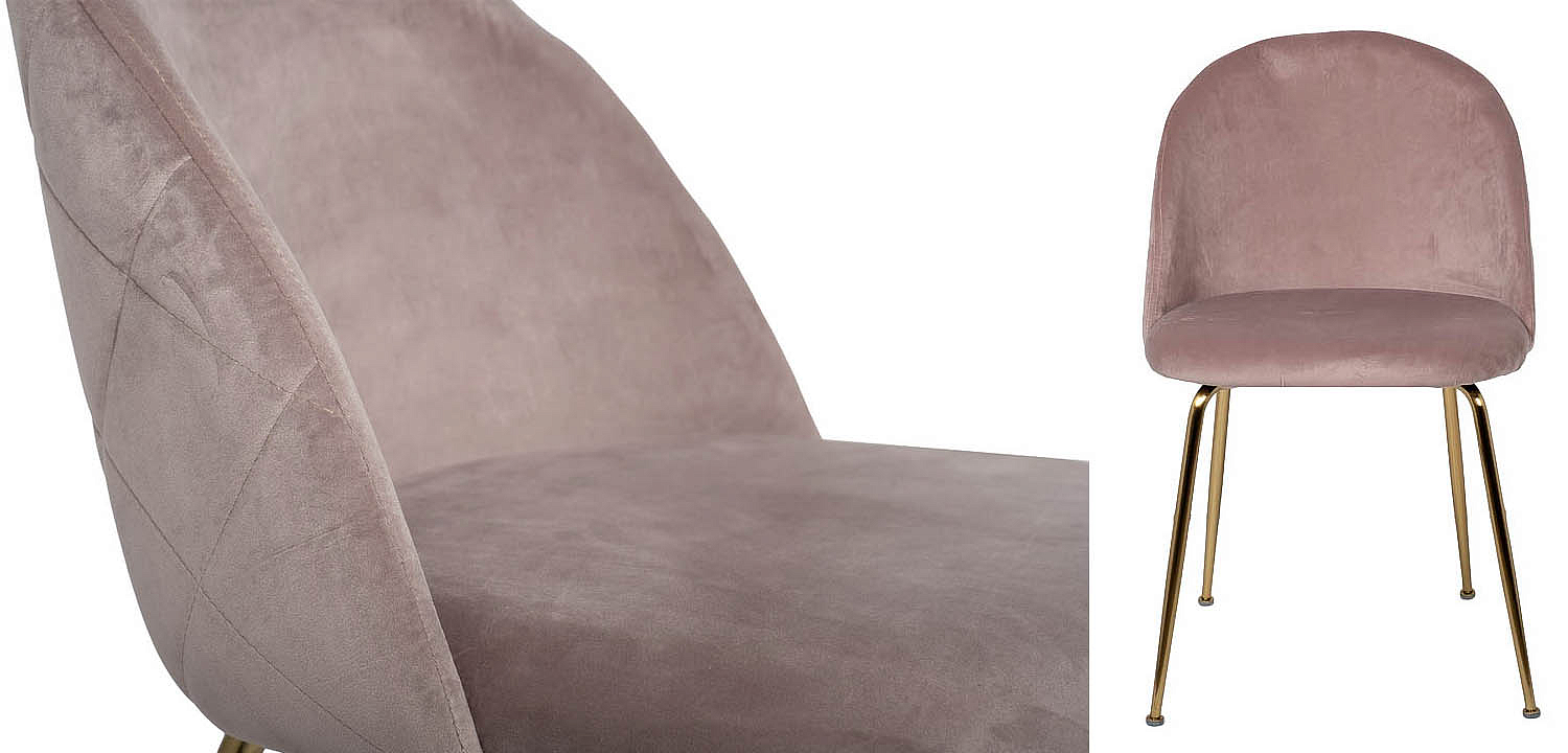 Стул Sadler Chair pink velor Стул Sadler Chair pink velor - Loft-Concept в Липецке