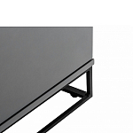 ТВ-тумба цвета графит с  2-мя дверцами и ящиком Strict Lines варинант исполнения - 5 | Loft Concept в Липецке