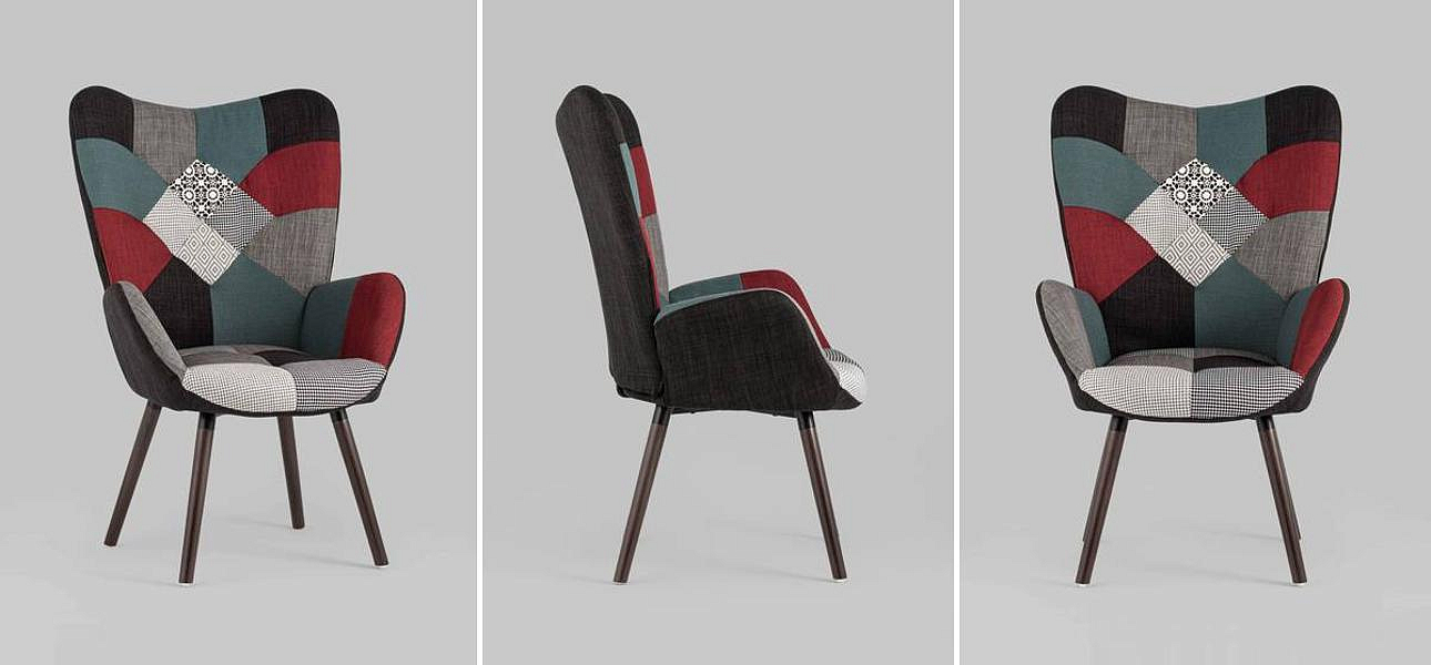 Полукресло Печворк Grandee Chair Полукресло Печворк Grandee Chair - Loft-Concept в Липецке