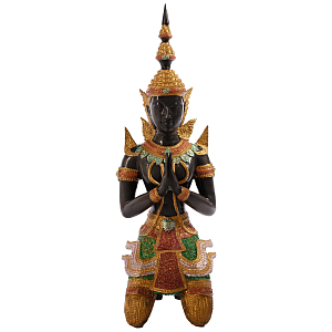 Декоративная статуэтка из бронзы Будда Bronze Kneeling Buddha