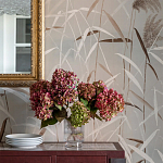 Обои ручная роспись Wild Grasses Special Colourway on Pale Grey dyed silk варинант исполнения - 2 | Loft Concept в Липецке