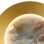 Бра в форме диска цвета латунь Brass Borders варинант исполнения - 3 | Loft Concept в Липецке