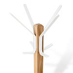 Вешалка с квадратным основанием и 4-мя белыми металлическими крючками Industrial Metal Rust варинант исполнения - 2 | Loft Concept в Липецке