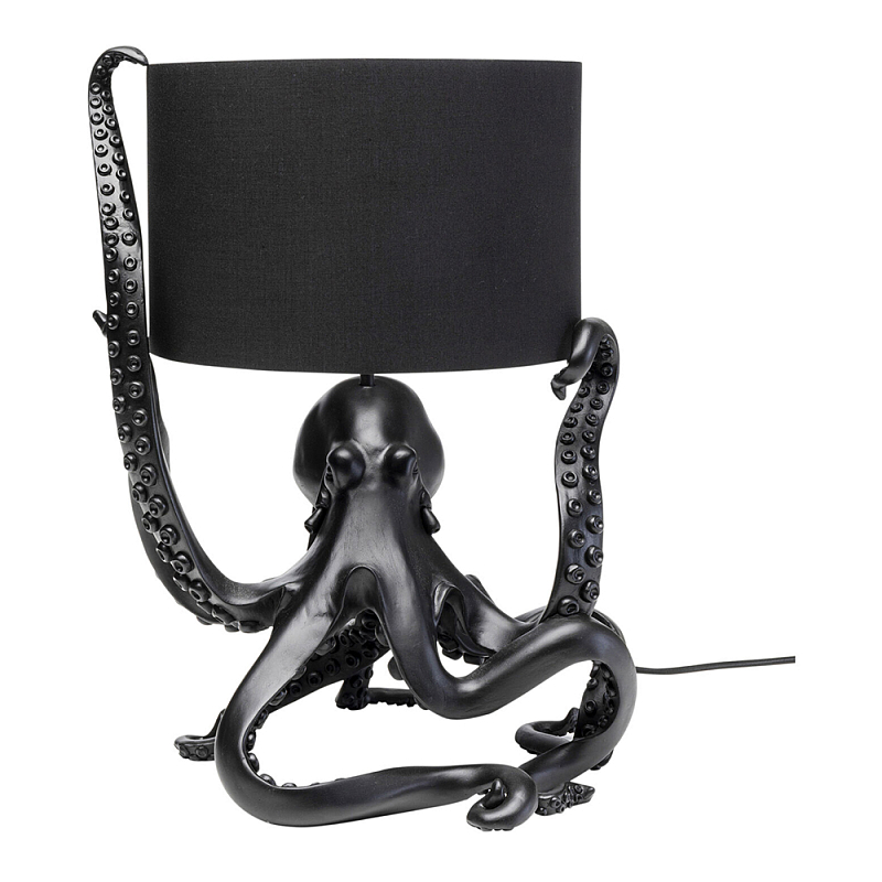 Дизайнерская Настольная лампа Черный Осьминог Черный в Липецке | Loft Concept 