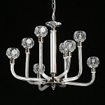 Люстра с 8-ю лампами и гранеными стеклянными плафонами Prism Gala варинант исполнения - 4 | Loft Concept в Липецке