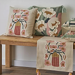 Подушка с цветочным принтом Blooming Elegance Rose варинант исполнения - 7 | Loft Concept в Липецке