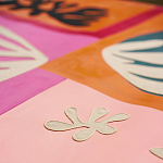 Обои ручная роспись в стиле Арт-деко Jazz Original colourway on painted silk with embroidery варинант исполнения - 5 | Loft Concept в Липецке