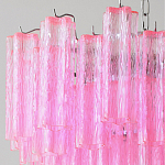 Элитная Люстра Textured Glass Pink Chandelier Ярко Розовое стекло варинант исполнения - 2 | Loft Concept в Липецке