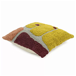Чехол на подушку с рисунком горчичного цвета Elan Textured варинант исполнения - 3 | Loft Concept в Липецке