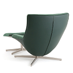 Кресло вращающееся с подставкой для ног зеленое Verdante варинант исполнения - 4 | Loft Concept в Липецке