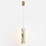 Подвесной светильник с цилиндрическим белым бетонным плафоном Terrazzo Light варинант исполнения - 2 | Loft Concept в Липецке