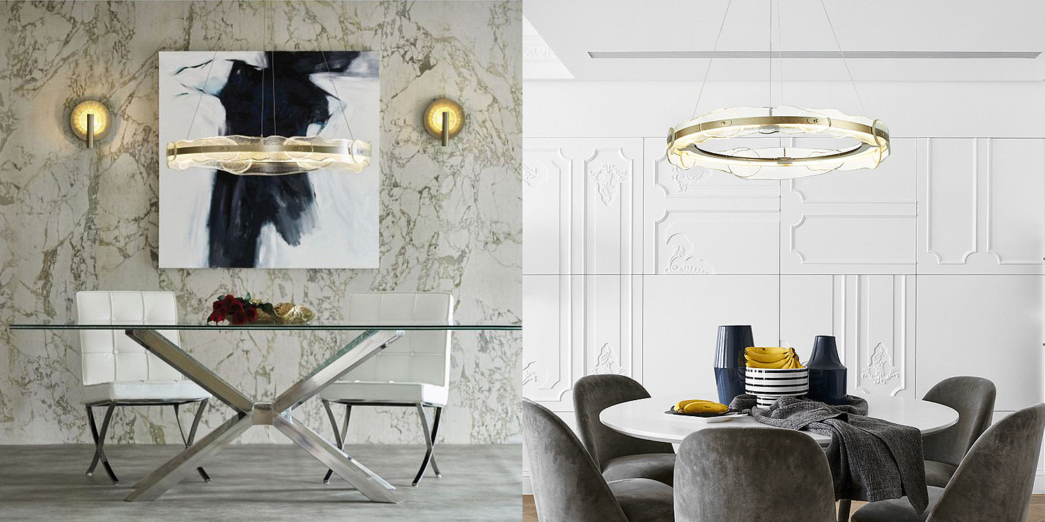 Люстра Ring horizontal glass chandelier Люстра Ring horizontal glass chandelier - Loft-Concept в Липецке