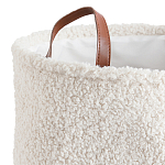 Корзина для белья из ткани букле Boucle Organizers Round варинант исполнения - 2 | Loft Concept в Липецке
