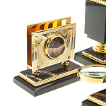 Настольный письменный набор из яшмы и долерита в подарочной упаковке Manager Organizer варинант исполнения - 8 | Loft Concept в Липецке