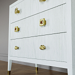 Бельевой Комод с 4 ящиками Elsa Dreams White варинант исполнения - 4 | Loft Concept в Липецке