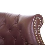 Диван из натуральной кожи на 4-х деревянных ножках из массива бука Chloe Leather Seating vine варинант исполнения - 4 | Loft Concept в Липецке