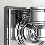 Бра для ванных комнат с матовым цилиндрическим плафоном на квадратном основании цвета хром Feiss варинант исполнения - 4 | Loft Concept в Липецке