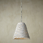 Подвесной светильник белый металлический в форме купола White Natural Lines варинант исполнения - 2 | Loft Concept в Липецке