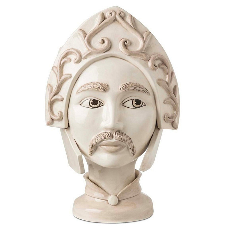 Ваза Vase Moro Man Paladin White Бежевый Ваза Vase Moro Man Paladin White Бежевый в Липецке | Loft Concept