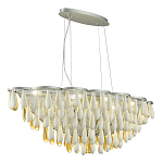 Люстра с подвесками в форме капель на серебристом каркасе Raindrop варинант исполнения - 5 | Loft Concept в Липецке