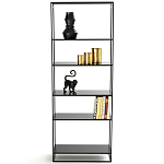 Металлический стеллаж Menzie Black Wide Metal Rack варинант исполнения - 2 | Loft Concept в Липецке