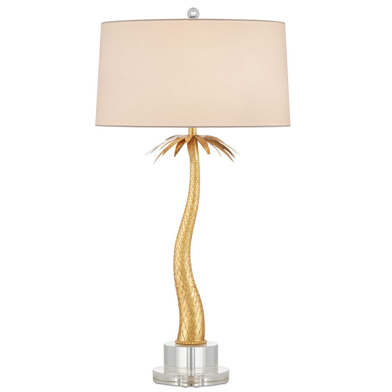 Настольная лампа в виде пальмы Indoor Tropical Floor Lamp Золотой Прозрачный Настольная лампа в виде пальмы Indoor Tropical Floor Lamp Золотой Прозрачный в Липецке | Loft Concept
