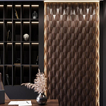 Гипсовая 3D панель с принтографией PM-36 варинант исполнения - 1 | Loft Concept в Липецке