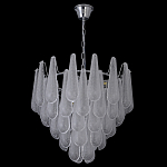 Люстра с подвесками из рифленного стекла в форме капель Textured Glass Chandelier варинант исполнения - 17 | Loft Concept в Липецке